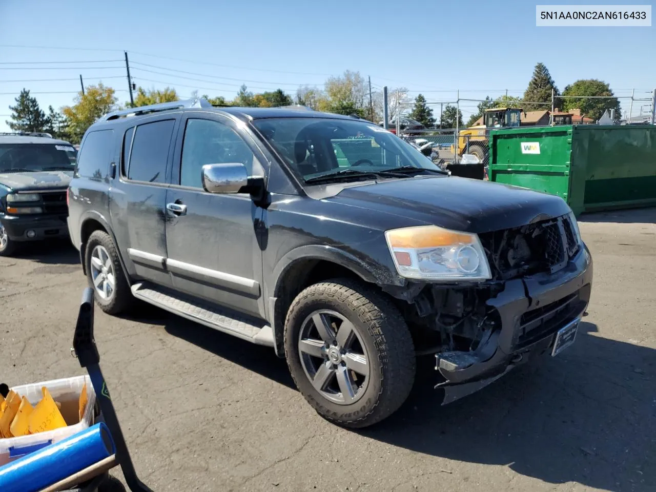 2010 Nissan Armada Se VIN: 5N1AA0NC2AN616433 Lot: 73409274