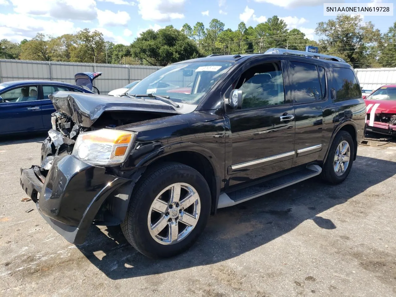 2010 Nissan Armada Platinum VIN: 5N1AA0NE1AN619728 Lot: 73775744