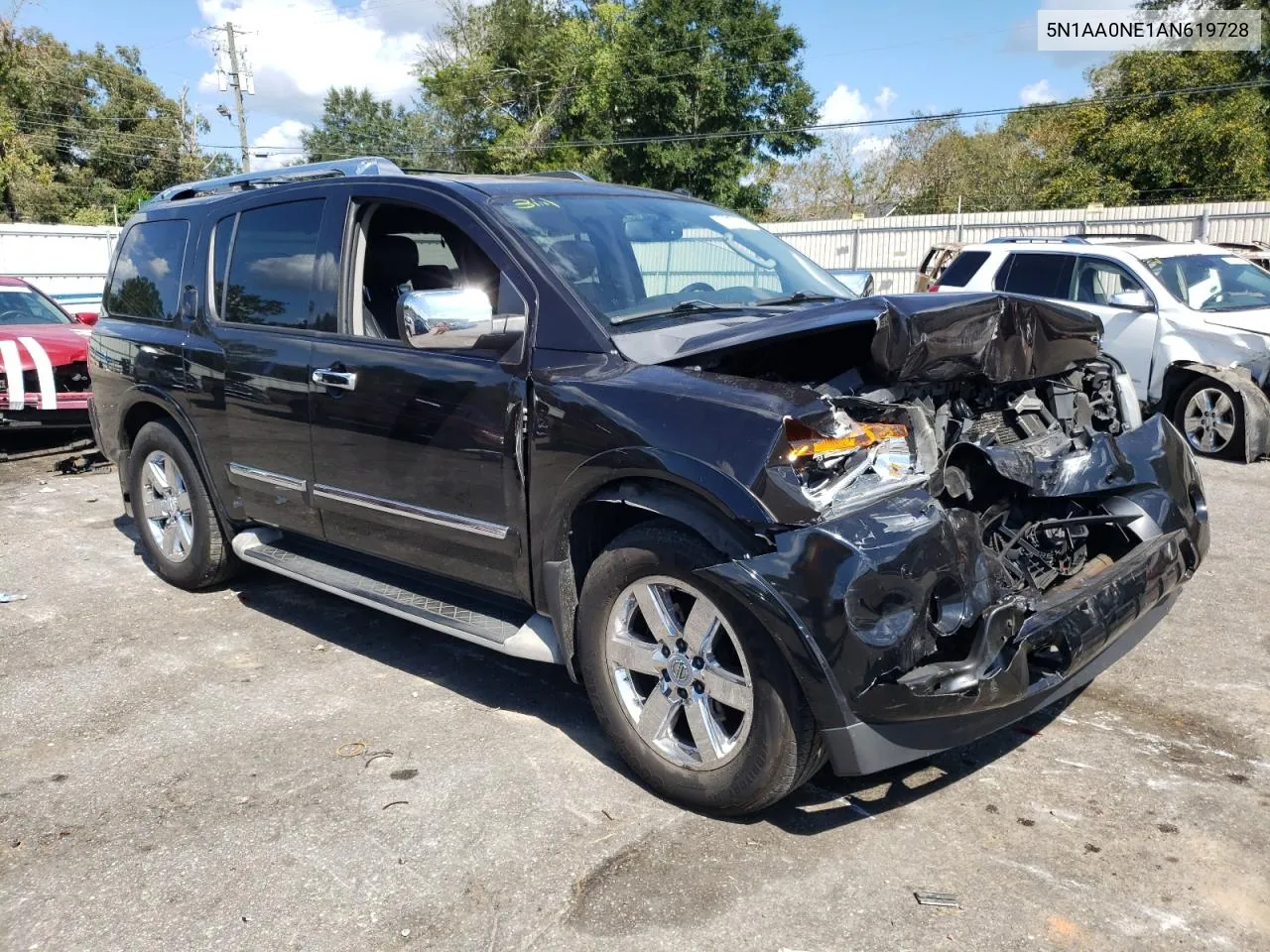 2010 Nissan Armada Platinum VIN: 5N1AA0NE1AN619728 Lot: 73775744