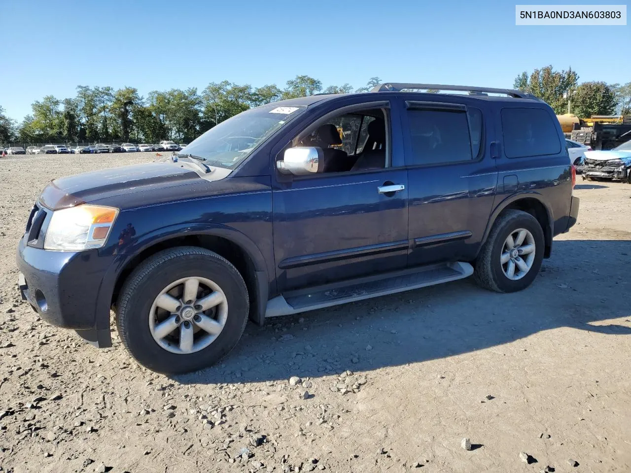 2010 Nissan Armada Se VIN: 5N1BA0ND3AN603803 Lot: 74584714