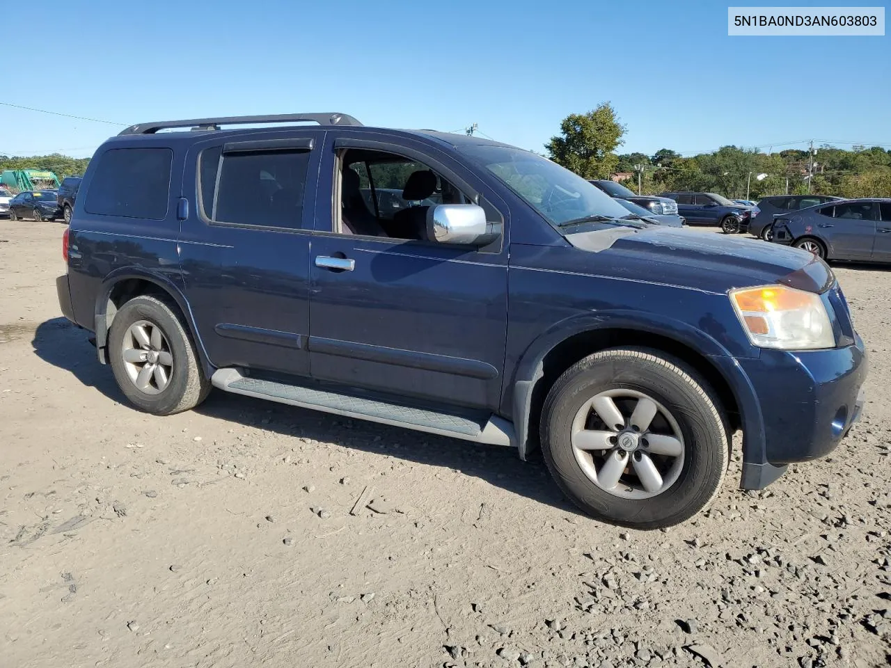 2010 Nissan Armada Se VIN: 5N1BA0ND3AN603803 Lot: 74584714