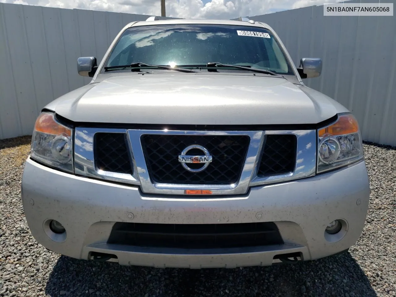 2010 Nissan Armada Platinum VIN: 5N1BA0NF7AN605068 Lot: 75186814