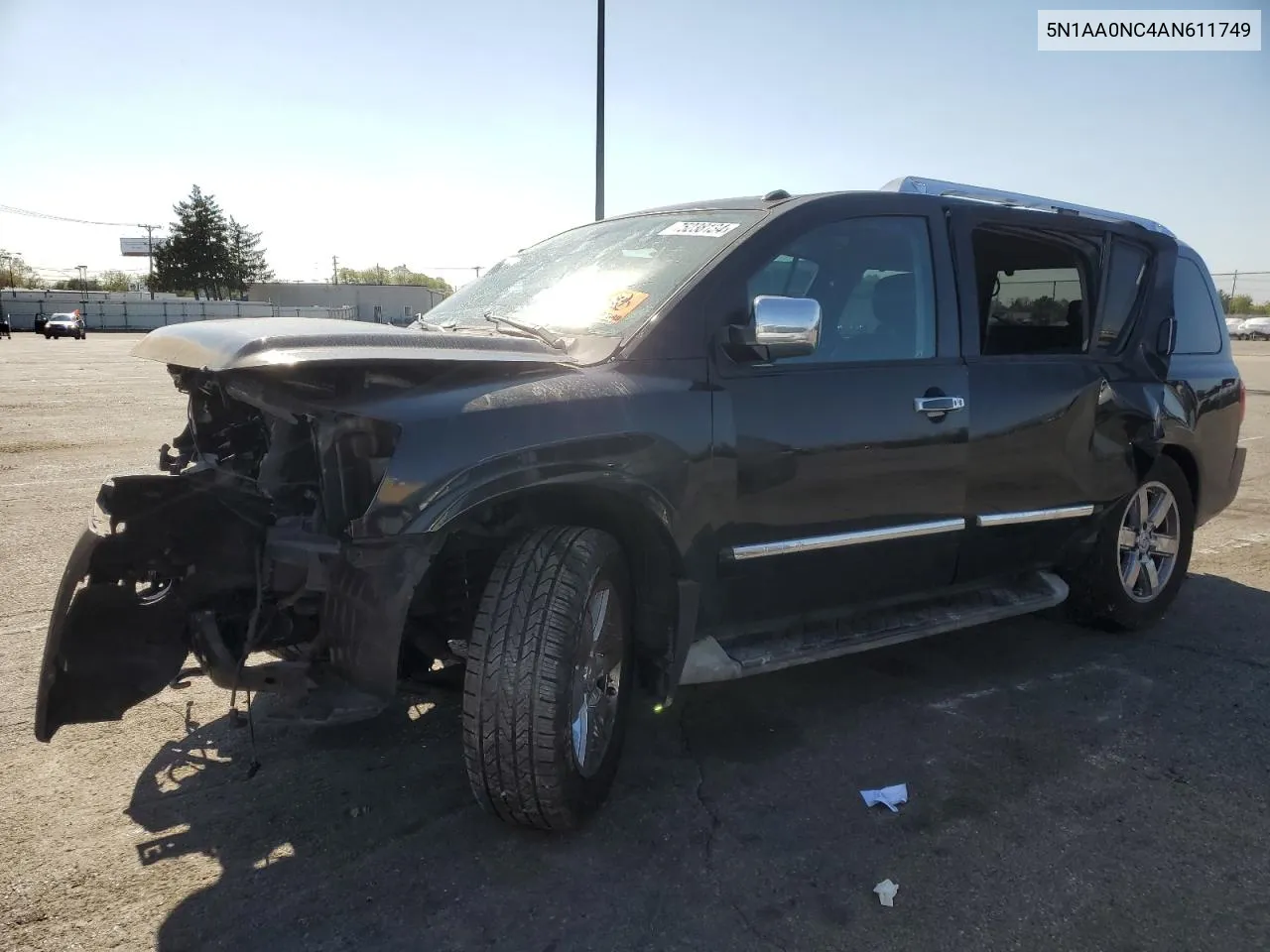 2010 Nissan Armada Se VIN: 5N1AA0NC4AN611749 Lot: 75238134