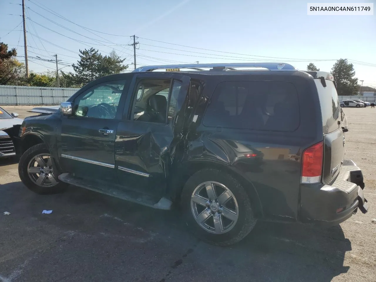 2010 Nissan Armada Se VIN: 5N1AA0NC4AN611749 Lot: 75238134