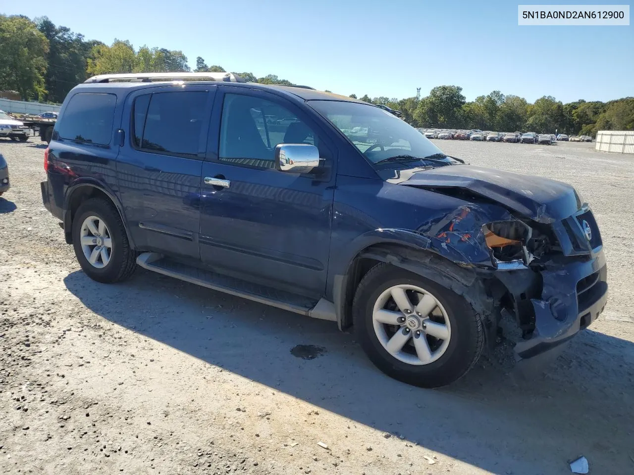 2010 Nissan Armada Se VIN: 5N1BA0ND2AN612900 Lot: 75276594