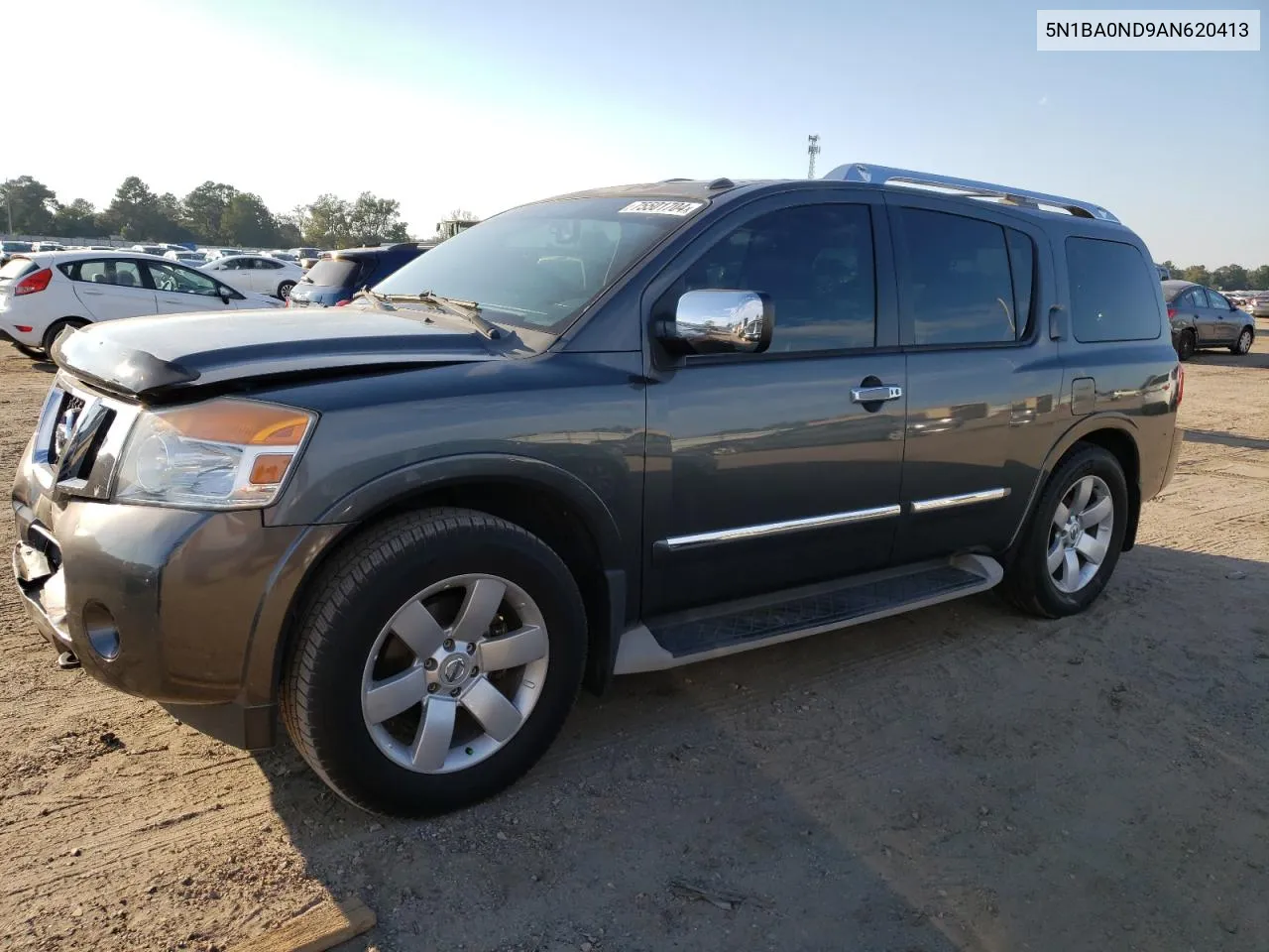 2010 Nissan Armada Se VIN: 5N1BA0ND9AN620413 Lot: 75501704