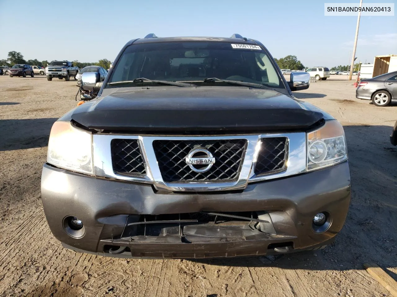 2010 Nissan Armada Se VIN: 5N1BA0ND9AN620413 Lot: 75501704