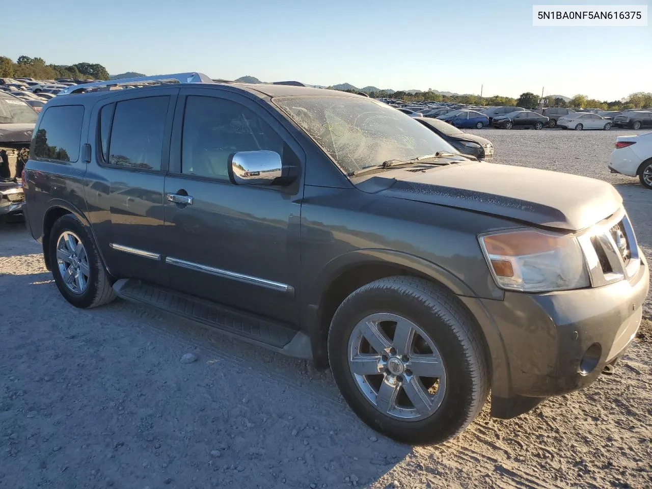 2010 Nissan Armada Platinum VIN: 5N1BA0NF5AN616375 Lot: 75682654