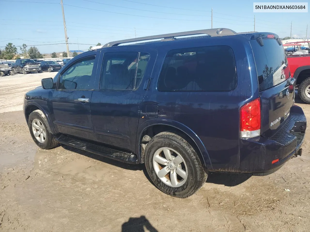 2010 Nissan Armada Se VIN: 5N1BA0NDXAN603684 Lot: 77956794