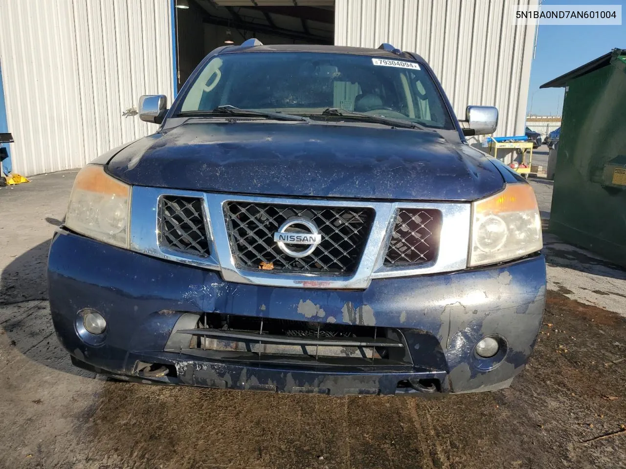 2010 Nissan Armada Se VIN: 5N1BA0ND7AN601004 Lot: 79304094