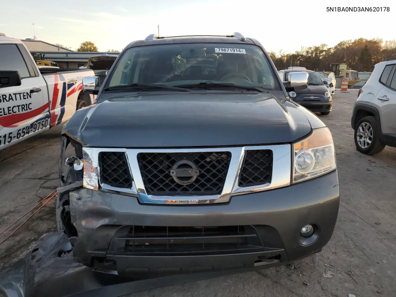 2010 Nissan Armada Se VIN: 5N1BA0ND3AN620178 Lot: 79871914