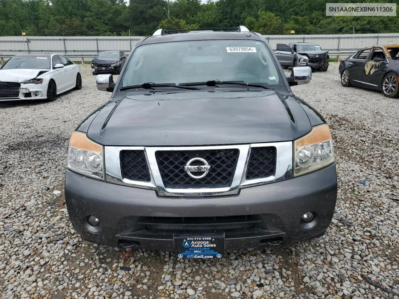 2011 Nissan Armada Platinum VIN: 5N1AA0NEXBN611306 Lot: 63979854