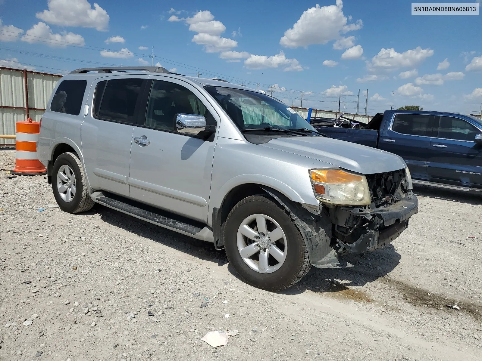 2011 Nissan Armada Sv VIN: 5N1BA0ND8BN606813 Lot: 67780384