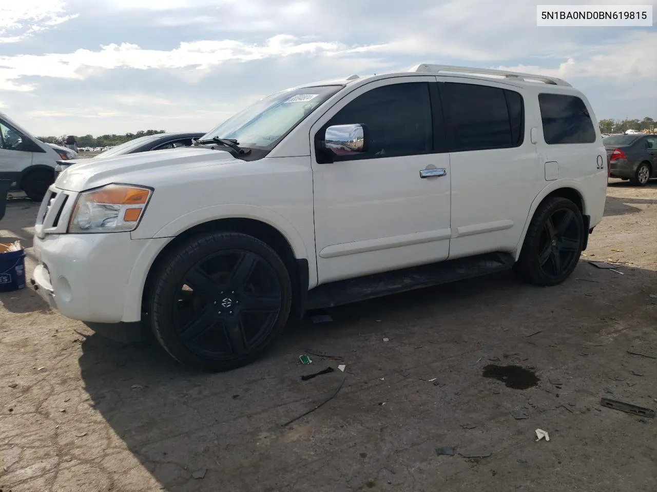 2011 Nissan Armada Sv VIN: 5N1BA0ND0BN619815 Lot: 68394804