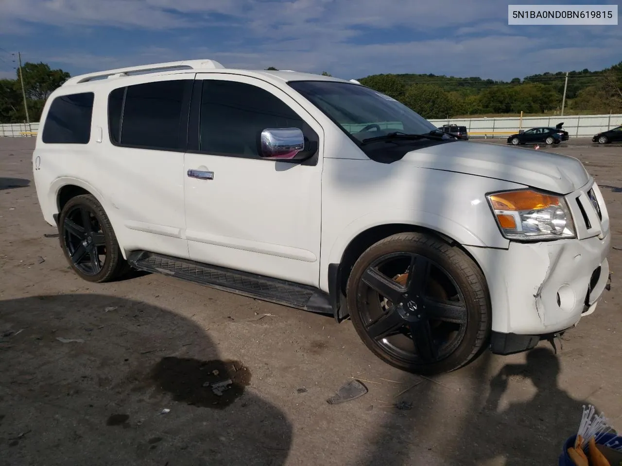 2011 Nissan Armada Sv VIN: 5N1BA0ND0BN619815 Lot: 68394804