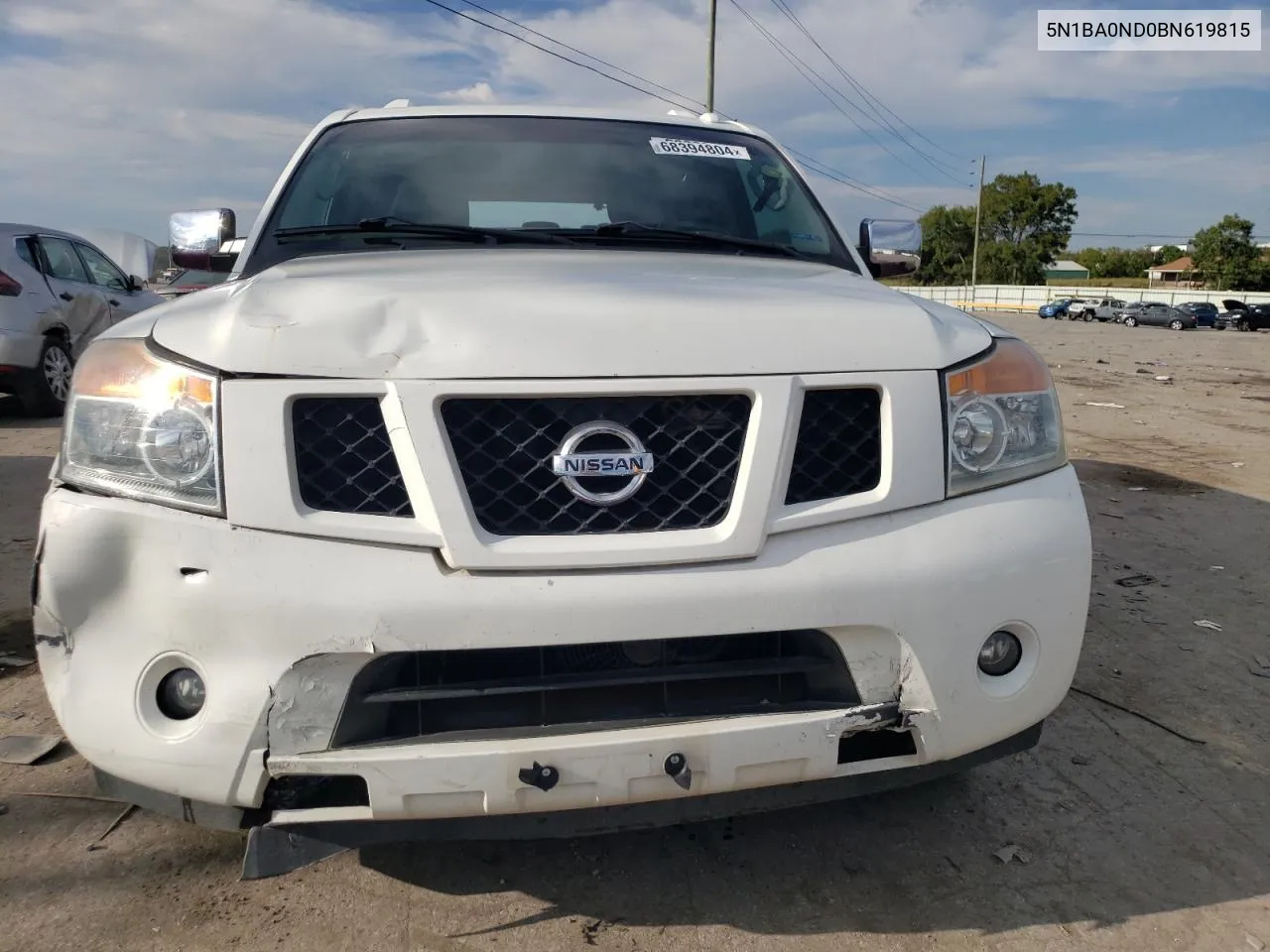 2011 Nissan Armada Sv VIN: 5N1BA0ND0BN619815 Lot: 68394804