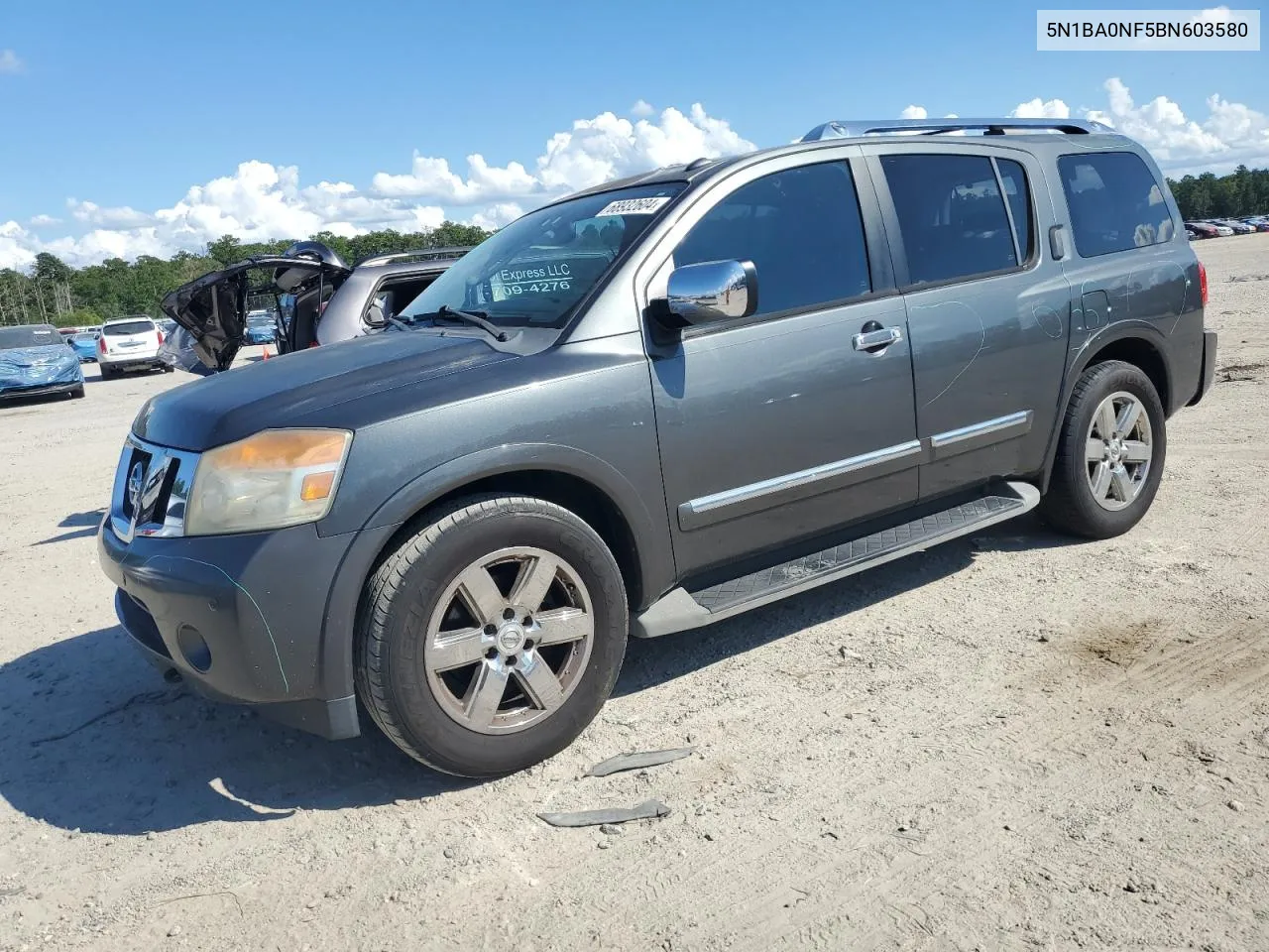 2011 Nissan Armada Platinum VIN: 5N1BA0NF5BN603580 Lot: 68932604