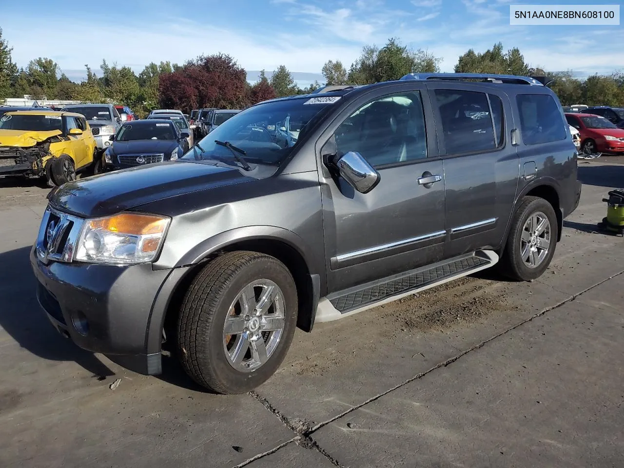 2011 Nissan Armada Platinum VIN: 5N1AA0NE8BN608100 Lot: 72642364