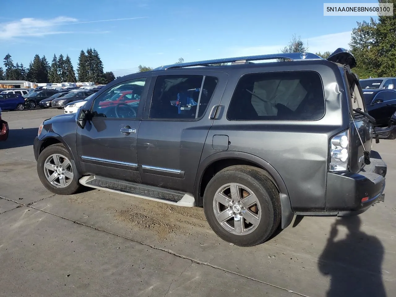 2011 Nissan Armada Platinum VIN: 5N1AA0NE8BN608100 Lot: 72642364