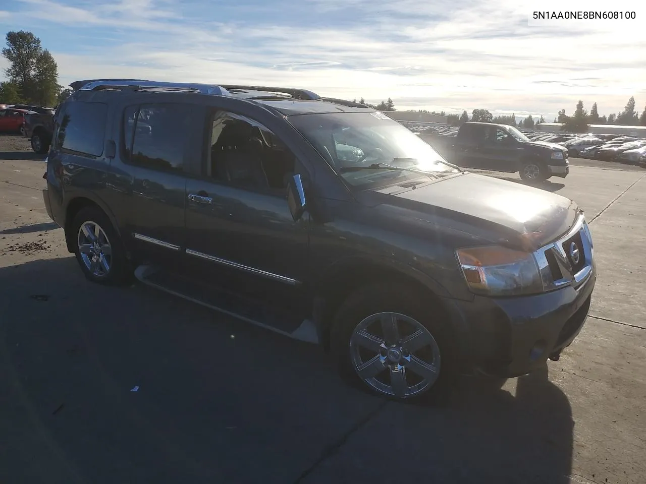 2011 Nissan Armada Platinum VIN: 5N1AA0NE8BN608100 Lot: 72642364