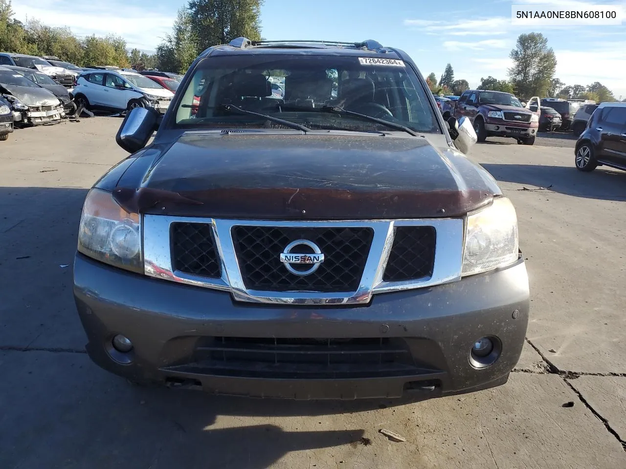 2011 Nissan Armada Platinum VIN: 5N1AA0NE8BN608100 Lot: 72642364