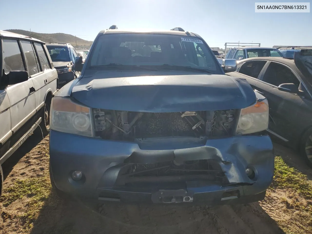 2011 Nissan Armada Sv VIN: 5N1AA0NC7BN613321 Lot: 72810924