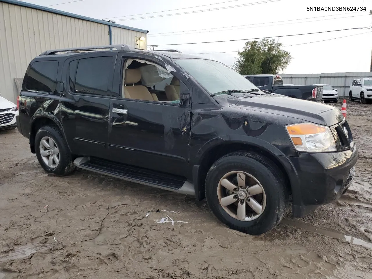 2011 Nissan Armada Sv VIN: 5N1BA0ND3BN624734 Lot: 73459664