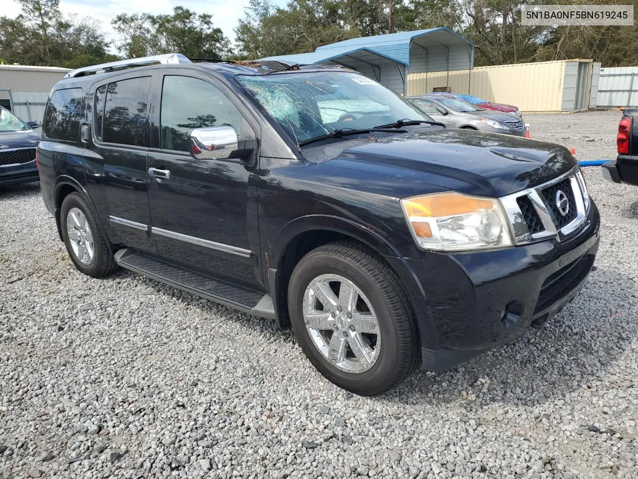 2011 Nissan Armada Platinum VIN: 5N1BA0NF5BN619245 Lot: 74610554