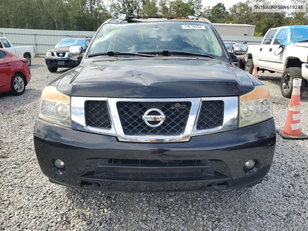 2011 Nissan Armada Platinum VIN: 5N1BA0NF5BN619245 Lot: 74610554