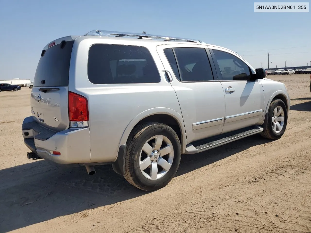 2011 Nissan Armada Sv VIN: 5N1AA0ND2BN611355 Lot: 75059064