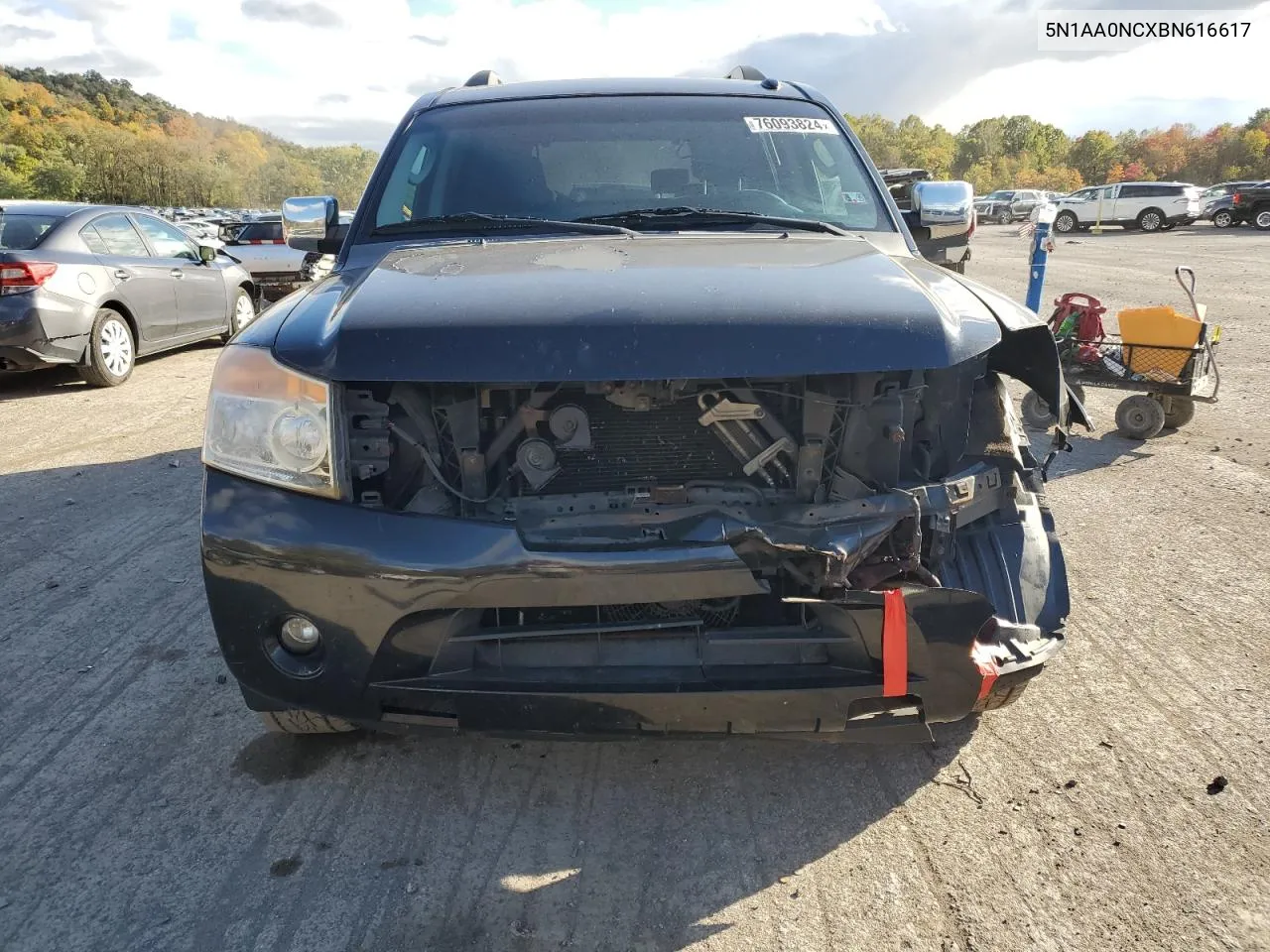 2011 Nissan Armada Sv VIN: 5N1AA0NCXBN616617 Lot: 76093824