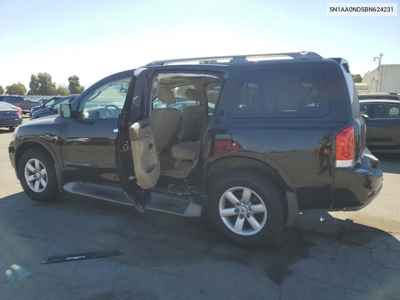 2011 Nissan Armada Sv VIN: 5N1AA0ND5BN624231 Lot: 76145374