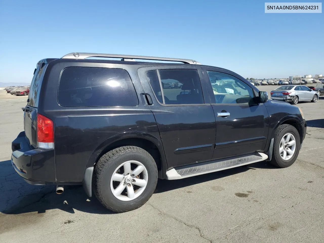 2011 Nissan Armada Sv VIN: 5N1AA0ND5BN624231 Lot: 76145374