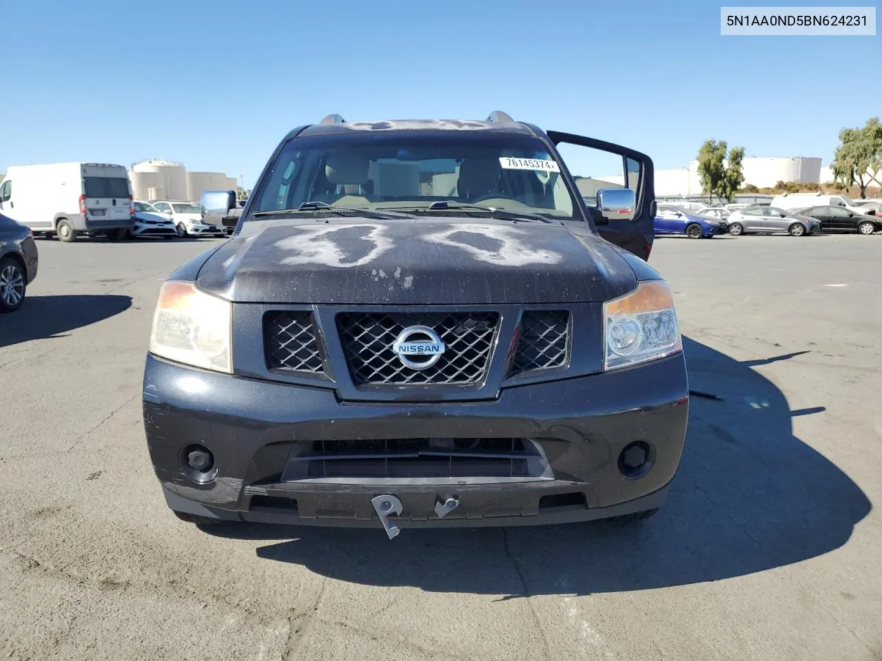 2011 Nissan Armada Sv VIN: 5N1AA0ND5BN624231 Lot: 76145374