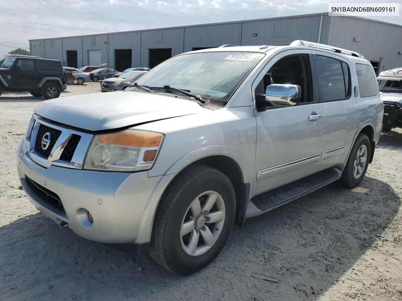 2011 Nissan Armada Sv VIN: 5N1BA0ND6BN609161 Lot: 76185794