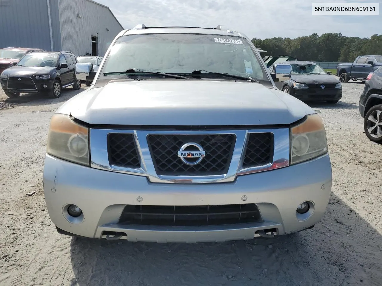 2011 Nissan Armada Sv VIN: 5N1BA0ND6BN609161 Lot: 76185794