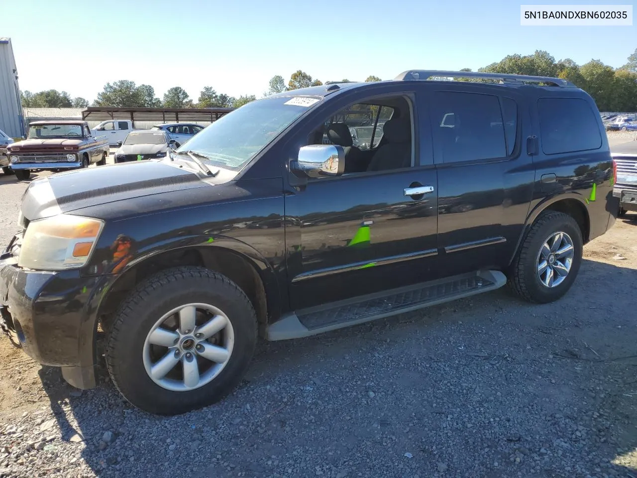 2011 Nissan Armada Sv VIN: 5N1BA0NDXBN602035 Lot: 76608914