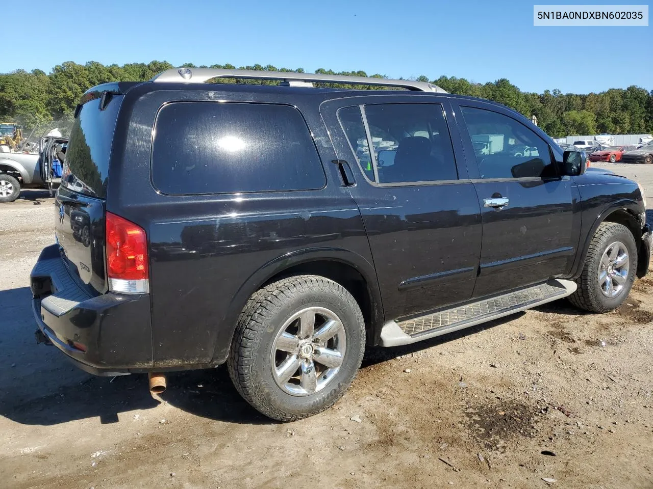 2011 Nissan Armada Sv VIN: 5N1BA0NDXBN602035 Lot: 76608914