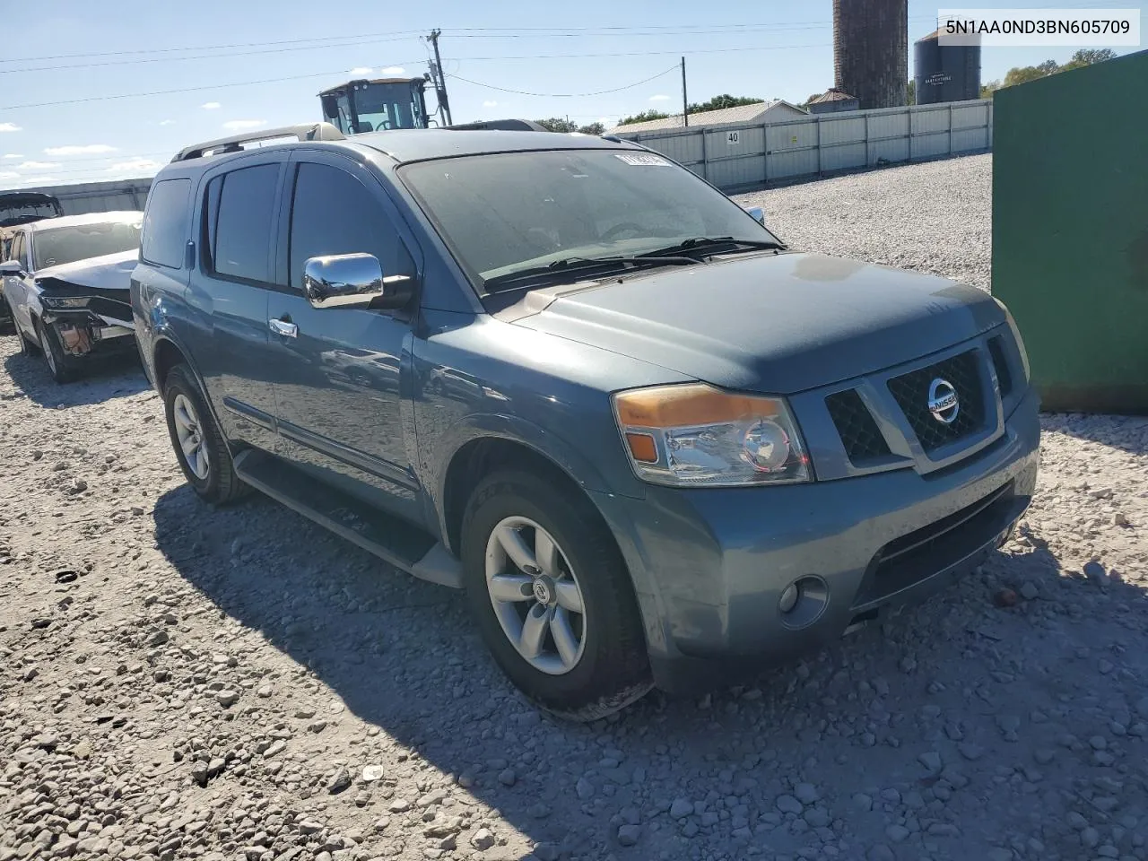 2011 Nissan Armada Sv VIN: 5N1AA0ND3BN605709 Lot: 77182714