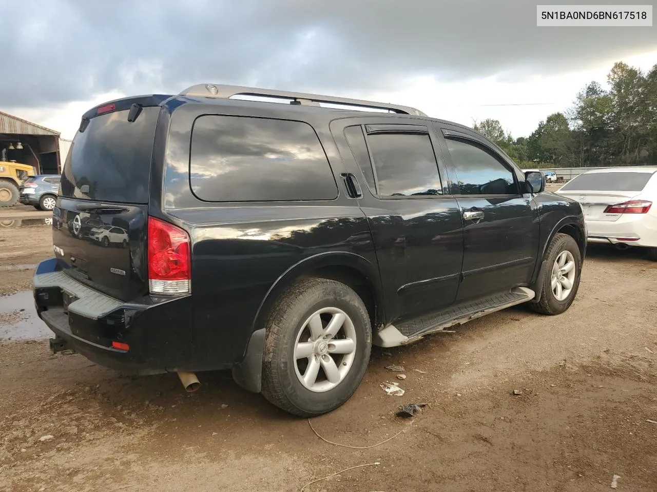 2011 Nissan Armada Sv VIN: 5N1BA0ND6BN617518 Lot: 79417684