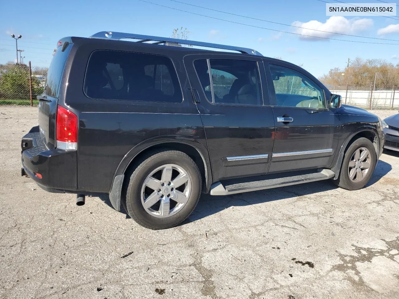 2011 Nissan Armada Platinum VIN: 5N1AA0NE0BN615042 Lot: 80030354