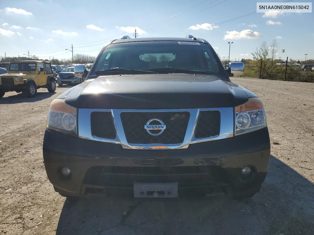 2011 Nissan Armada Platinum VIN: 5N1AA0NE0BN615042 Lot: 80030354