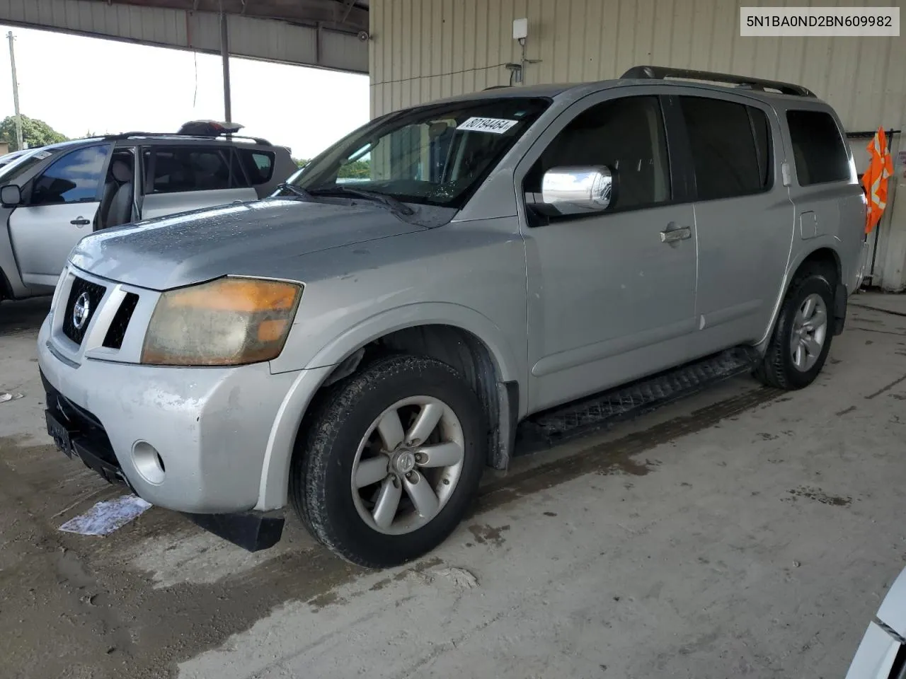 2011 Nissan Armada Sv VIN: 5N1BA0ND2BN609982 Lot: 80194464