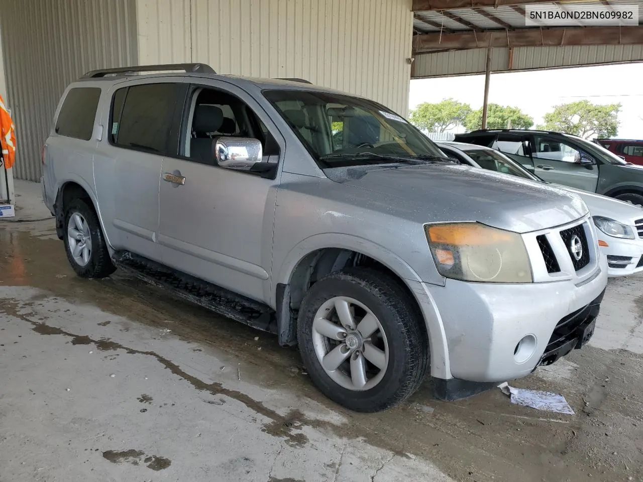 2011 Nissan Armada Sv VIN: 5N1BA0ND2BN609982 Lot: 80194464