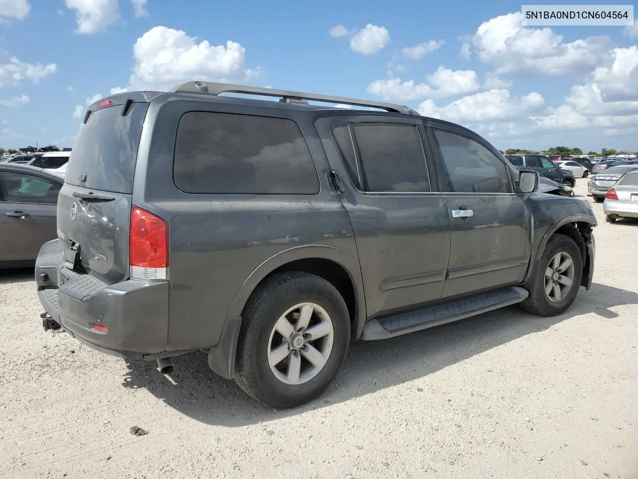 2012 Nissan Armada Sv VIN: 5N1BA0ND1CN604564 Lot: 65294034