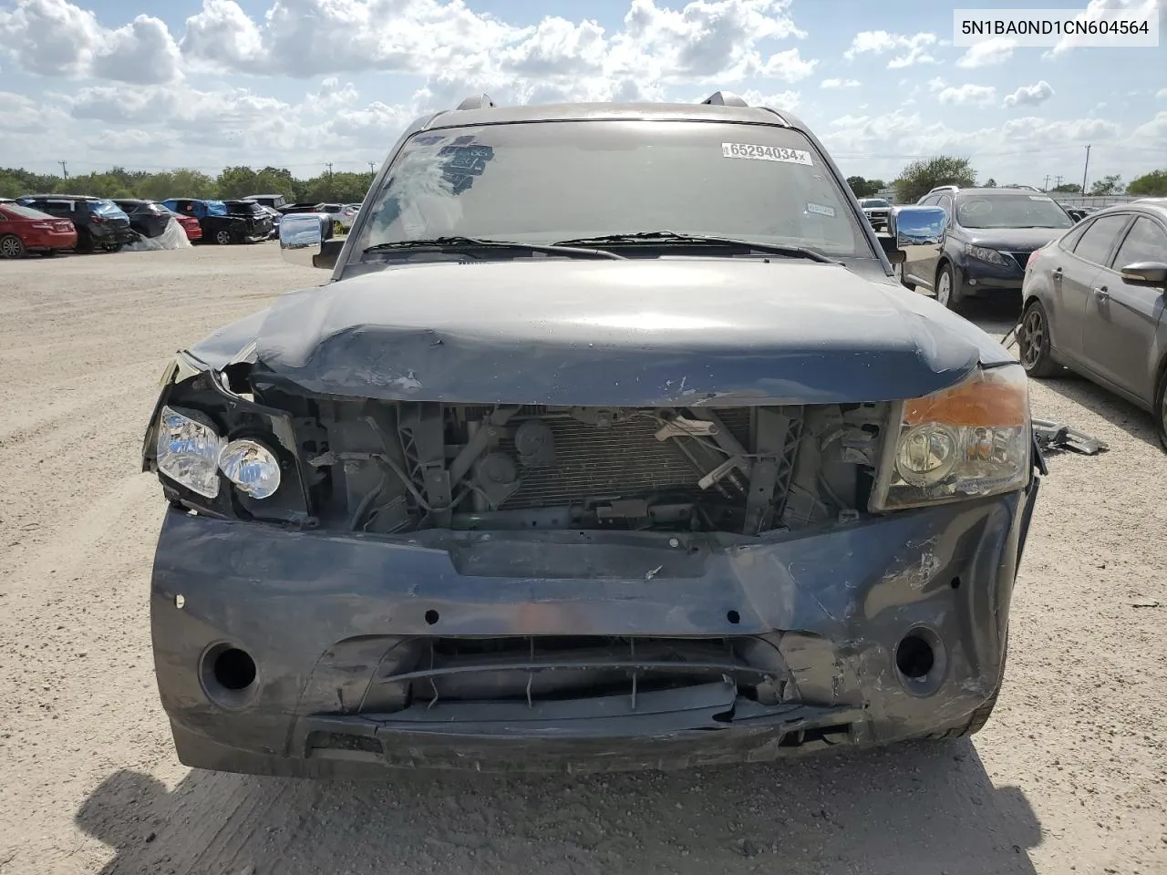 2012 Nissan Armada Sv VIN: 5N1BA0ND1CN604564 Lot: 65294034