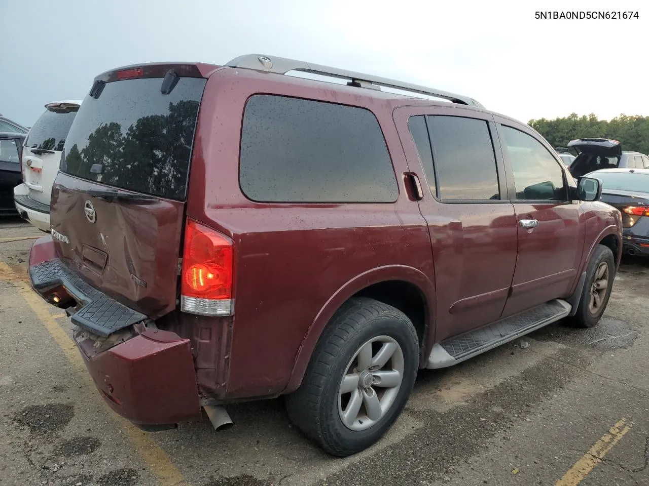 2012 Nissan Armada Sv VIN: 5N1BA0ND5CN621674 Lot: 67496854