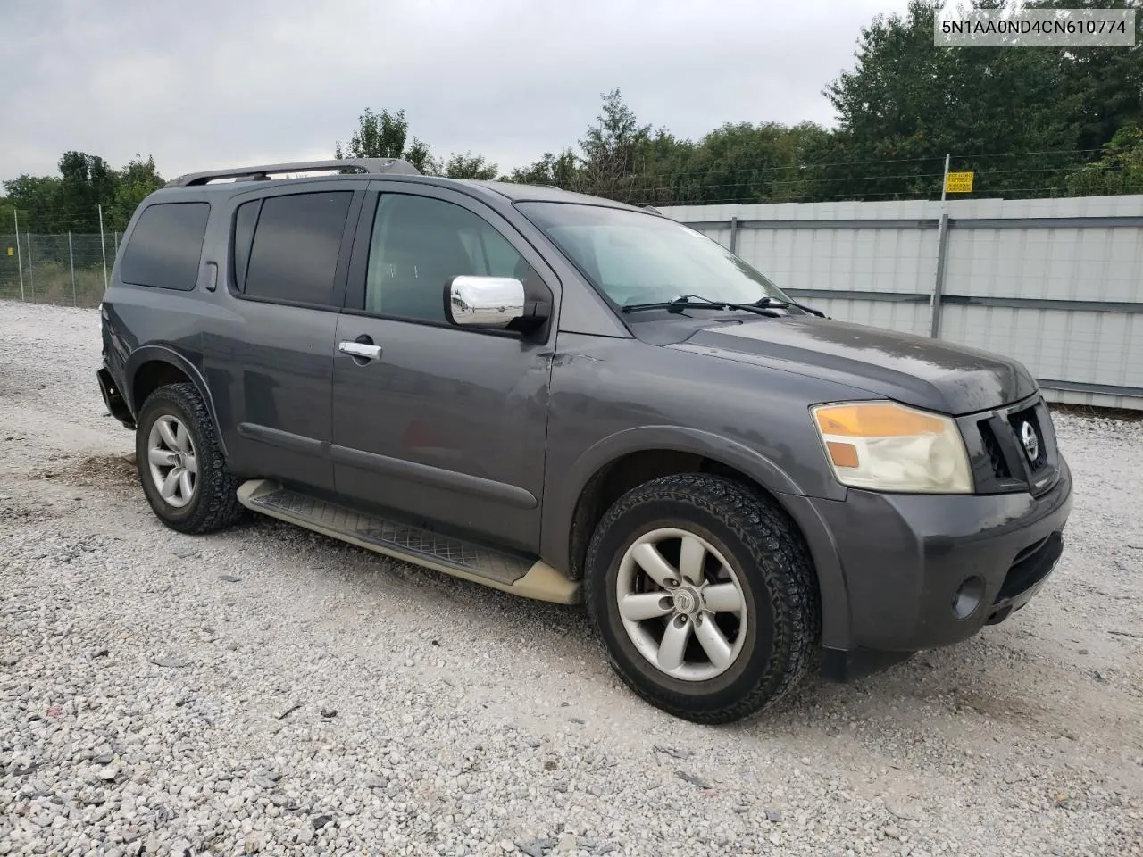 2012 Nissan Armada Sv VIN: 5N1AA0ND4CN610774 Lot: 71204614