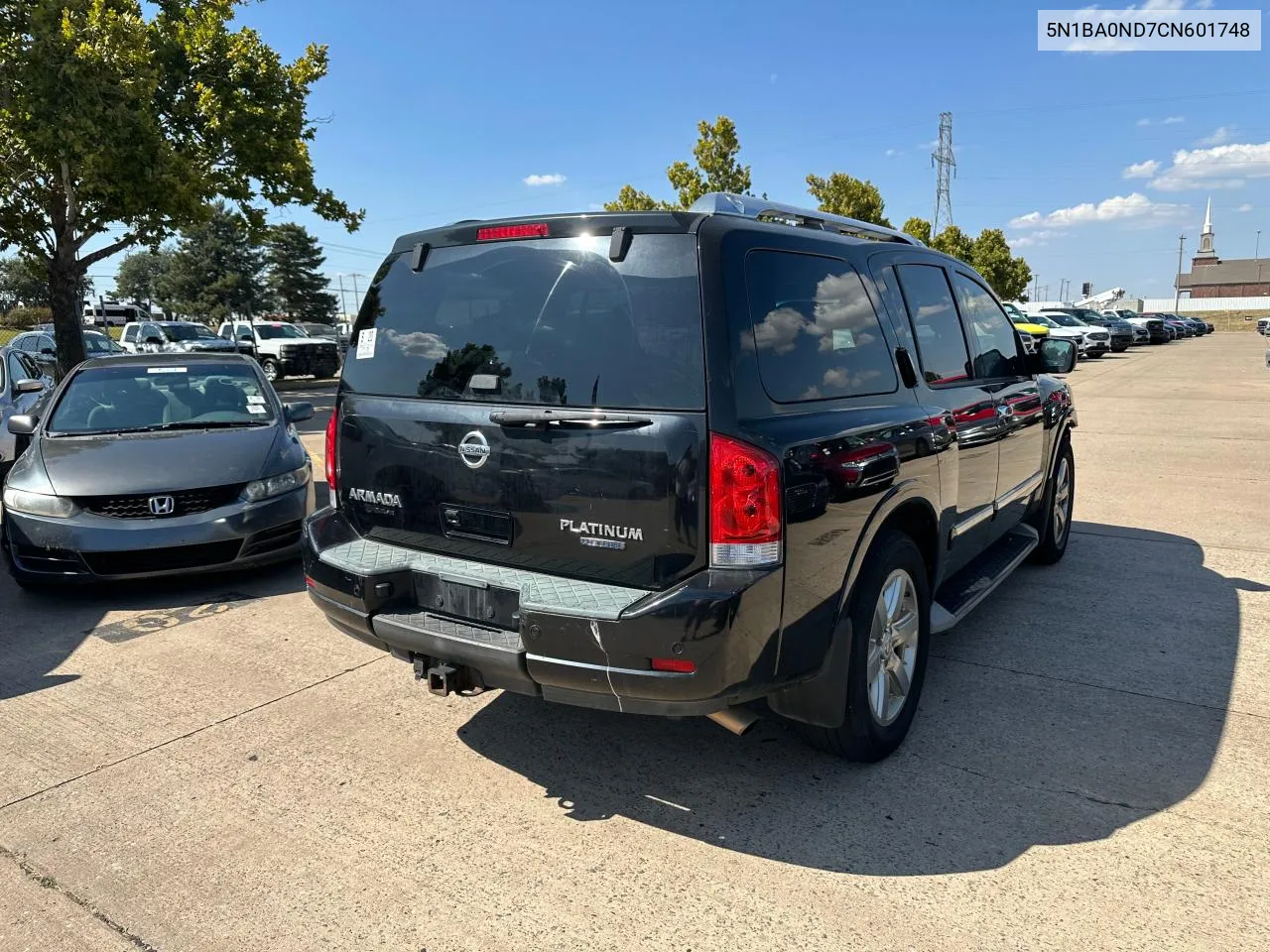 2012 Nissan Armada Sv VIN: 5N1BA0ND7CN601748 Lot: 71654304