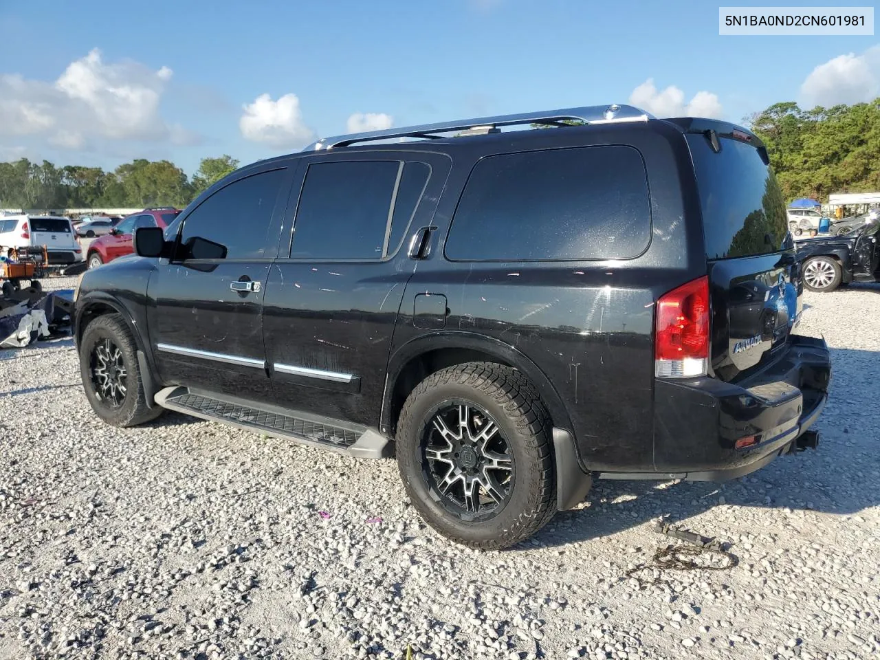 2012 Nissan Armada Sv VIN: 5N1BA0ND2CN601981 Lot: 71986514